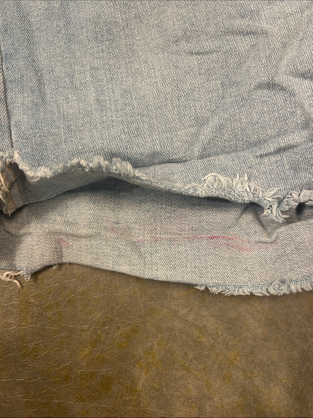 Dunnes light wash frayed-hem denim shorts - Picture 4 of 6